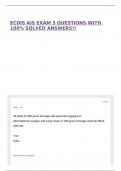 ECDIS AIS EXAM 3 QUESTIONS WITH 100&percnt; SOLVED ANSWERS&excl;&excl;