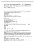 CHIM NCE PRACTICE BOOKLET 3&lowbar;CH&period;1 BIOMEDICAL&comma;  2 HEALTH INFO&period; SCIENCE&comma; 3 HEALTH INFO ANALYSIS  AND PRESENTATION