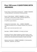Psyc 290 exam 2 QUESTIONS WITH ANSWERS