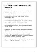 PSYC 290 Exam 1 questions with answers