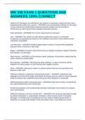 MIE 305 EXAM 1 QUESTIONS AND ANSWERS 100&percnt; CORRECT