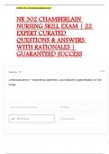 CHAMBERLAIN UNIVERSIOTY NR 302 EXAMS COMPILATION BUNDLE 