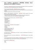 food handlers learn2serve UPDATED ACTUAL Exam Questions and CORRECT Answers