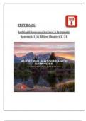 TEST BANK FOR AUDITING & ASSURANCE  SERVICES&colon; A SYSTEMATIC APPROACH&comma; 12TH  EDITION CHAPTERS 1 - 21 COMPLETE  VERSION