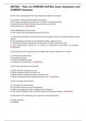SWT301 - Part 4&period;2 UPDATED ACTUAL Exam Questions and CORRECT Answers
