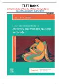 TEST BANK for Leifer's Introduction to Maternity & Pediatric Nursing in Canada&comma; 1st Edition by Lisa Keenan-Lindsay and Gloria Leifer &vert;all chapters&vert;