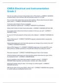 CWEA Electrical and Instrumentation Grade 2 Questions and Answers Latest Guide 100&percnt; Verified