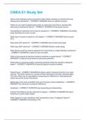 CWEA E1 Study Set  Questions with 100 &percnt; Correct Answers &vert; Verified