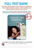 Test Bank For Maternal-Child Nursing 6th Edition By Emily Slone Mckinney Msn Rn C Susan Rowen James Phd Rn With Complete Chapters &lpar;1 &ndash; 55&rpar; And Correct Answers To All Questions A&plus; Latest Updated Version &lbrace;&rcub;