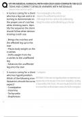 ATI RN MEDICAL SURGICAL WITH NGN 2024-2025 COMPLETE 180 QUES TIONS AND CORRECT DETAILED ANSWERS WITH RATIONALES