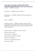 Neurology ICU prophecy EXAM LATEST &lpar;2025&rpar; COMPLETE QUESTIONS With 100&percnt; Verified Solutions&comma;