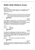 NURS 6630 MIDTERM WALDEN UNIVERSITY REAL EXAM 2024&comma; 2025 LATEST EDITION NEW