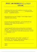 PSYC 140 FINAL EXAM BUNDLE DEAL