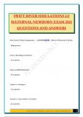 SWIFT RIVER SIMULATIONS 2&period;0 MATERNAL NEWBORN EXAM 2025 QUESTIONS AND ANSWERS