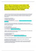NR511&sol; NR 511 Final Exam&colon; &lpar;Latest 2025&sol; 2026 Update&rpar; Differential Diagnosis and Primary Care Practicum &lpar;8 Latest Versions Bundle Exam&rpar; ALL ANSWERED CORRECTLY 100&percnt; SCORES&period;