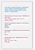 Jersey College - Pathophysiology Midterm - EXAM 2025&sol;2026  ACTUAL  COMPLETE  REAL EXAM QUESTIONS WITH  CORRECT ANSWERS  &lpar;VERIFIED ANSWERS&rpar; ALREADY  GRADED A&plus; &sol; 2025 BRAND NEW&excl;&excl; 
