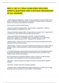 NR511&sol; NR 511&colon; FINAL EXAM &lbrack;NEW 2025&sol;2026 UPDATE&rsqb; QUESTIONS AND A DETAILED BREAKDOWN OF ALL ANSWERS  