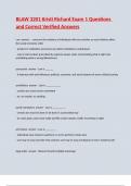 BLAW 3201 Kristi Richard Exam 1 Questions and Correct Verified Answers