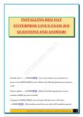 INSTALLING RED HAT ENTERPRISE LINUX EXAM 2025 QUESTIONS AND ANSWERS