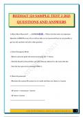 REDHAT 124 SAMPLE TEST 2 2025 QUESTIONS AND ANSWERS