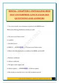RHCSA - CHAPTER 1&colon; INSTALLING RED HAT ENTERPRISE LINUX EXAM 2025 QUESTIONS AND ANSWERS