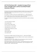 ACCT 201 Final Exam 2025 &ndash; Complete Coverage of Plant Assets&comma; Intangible Assets&comma; and Key Accounting