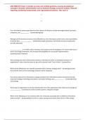 UNA MBA 601 Exam 1 includes accurate and verified questions covering foundational concepts in business administration such as business strategy&comma; economic analysis&comma; financial reporting&comma; marketing fundamentals&comma; and organizational behavior&period; This exam is