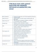 Exam &lpar;elaborations&rpar; CTBS - Certified Tissue Banking Specialist 