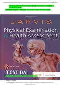  Physical Examination and Health Assessment &ndash; 8th Edition by Jarvis &ndash; Complete Chapter Test Bank Answers