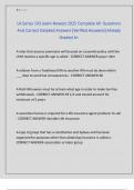 LA Series 103 exam Newest 2025 Complete All  Questions  And Correct Detailed Answers &lpar;Verified Answers&rpar;&vert;Already  Graded A&plus;