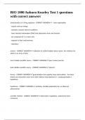 BIO 1000 Auburn Kearley Test 1 questions with correct answers&period;