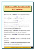 ESOL CST EXAM 2025 QUESTIONS AND ANSWERS