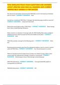 TWIA DWELLING POLICY EXAM QUESTIONS AND ANSWERS LATEST UPDATED 2024&sol;2025 ALL ANSWERS 100&percnt; CORRECT VERIFIED BEST GRADED A&plus; FOR SUCCESS
