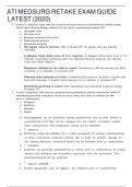 ATI MEDSURG RETAKE EXAM GUIDE LATEST &lpar;2020&rpar; 