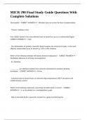 MICR 290 Final Study Guide Questions With Complete Solutions