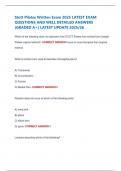 Stott Pilates Written Exam 2025 LATEST EXAM QUESTIONS AND WELL DETAILED ANSWERS &lpar;GRADED A&plus;&rpar; LATEST UPDATE 2025&sol;26