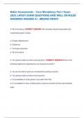 Relias Assessments - Core Mandatory Part I Exam 2025 LATEST EXAM QUESTIONS AND WELL DETAILED ANSWERS GRADED A&plus; &vert;BRAND NEW&excl;&excl;&excl;