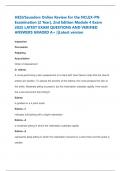 HESI&sol;Saunders Online Review for the NCLEX-PN Examination &lpar;2 Year&rpar;&comma; 2nd Edition Module 4 Exam 2025 LATEST EXAM QUESTIONS AND VERIFIED ANSWERS GRADED A&plus; &vert;&vert;Latest version