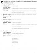 New York Law Exam &lpar;NYLE&rpar; ACTUAL exam&colon; QUESTION AND ANSWERS UPDATED 2025 LATEST
