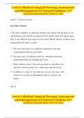 Lewis's Medical-Surgical Nursing&colon; Assessment and Management of Clinical Problems 11th Edition TESTBANK NEW UPDATE 2022
