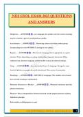 NES ESOL EXAM 2025 QUESTIONS AND ANSWERS