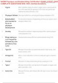 NASM Physique and Bodybuilding Certification EXAM LATEST &lpar;2025&rpar; COMPLETE QUESTIONS With 100&percnt; Verified Solutions&comma;