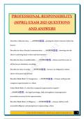 PROFESSIONAL RESPONSIBILITY &lpar;MPRE&rpar; EXAM 2025 QUESTIONS AND ANSWERS