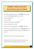 BARBRI - MPRE EXAM 2025 QUESTIONS AND ANSWERS