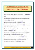 TEXAS RS STUDY GUIDE 2025 QUESTIONS AND ANSWERS