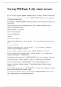 Nursing 2750 Exam 3 with correct answers&period;