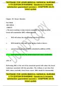 TESTBANK FOR LEWIS MEDICAL SURGICAL NURSING 11TH EDITION BY HARDING  Questions & Answers satisfaction guaranteed success &lpar;  CHAPTERS 30-47&rpar; latest update