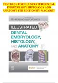 TEST BANK FOR Illustrated Anatomy of the Head and Neck 6th Edition by Margaret J&period; Fehrenbach RDH MS &lpar;Author&rpar;&comma; Susan W&period; Herring PhD &vert;complete testbank&vert;&vert;updated 2025
