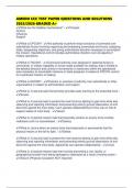 AMEDD CCC TEST PAPER QUESTIONS AND SOLUTIONS 2025&sol;2026 GRADED A&plus;