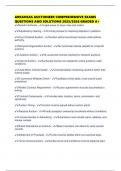 ARKANSAS AUCTIONEER COMPREHENSIVE EXAMS QUESTIONS AND SOLUTIONS 2025&sol;2026 GRADED A&plus;